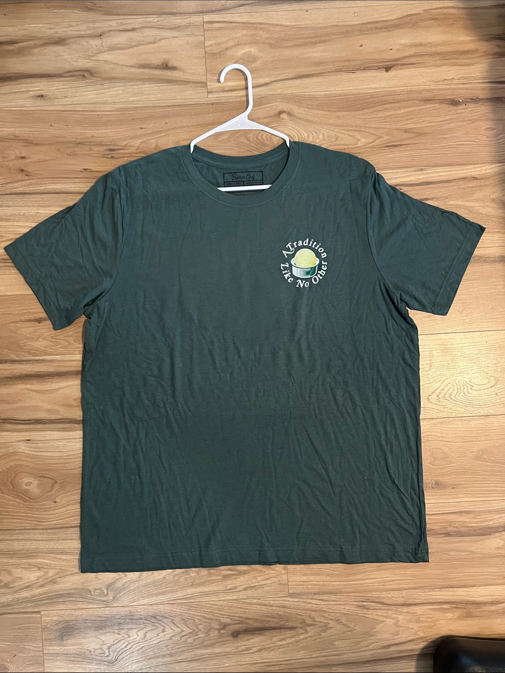 Butter Golf Masters Men's Forest Green Graphic Crewneck Tee